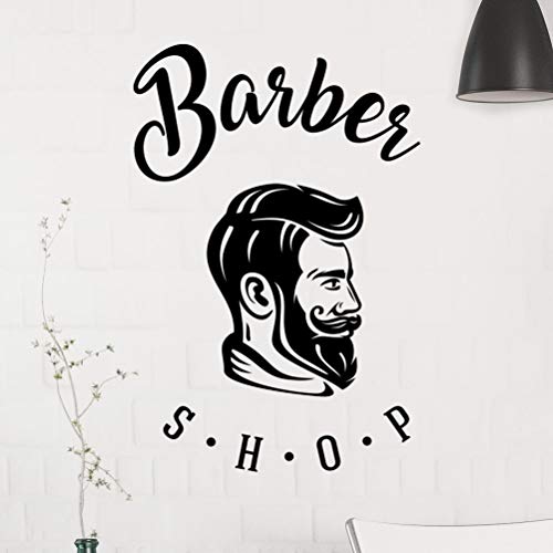 Wall4stickers Barbers Shop Gentlemen Salon Vinyl Zeichen Friseure Haar Fenster Schriftzug Aufkleber von Wall4stickers