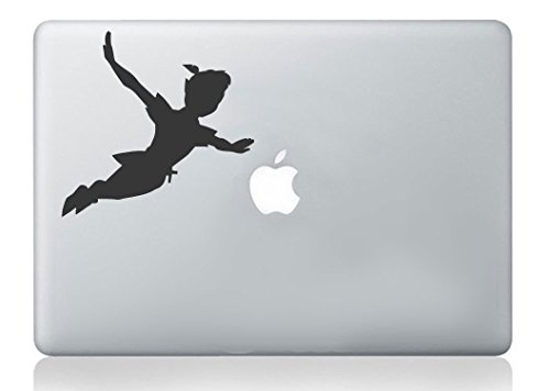 Peter Pan Shadow Aufkleber Vinyl Aufkleber Wandbild Weihnachten Kinder Kunst Apple MacBook kompatibel von Wall4stickers