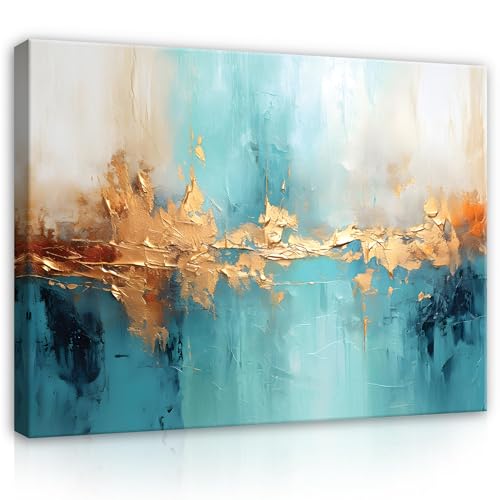 Bilder Abstrakt Blau Gold Kunst 120x80 cm - Modern Leinwandbild Groß XXL Schlafzimmer Wohnzimmer Wandbild Kunstdruck Wandbilder Canvas Desing Wand Bild auf Leinwand Aufhängefertig Bilder Abstrakt Blau Gold Kunst 120x80 cm - Modern Leinwandbild Groß XXL Schlafzimmer Wohnzimmer Wandbild Kunstdruck Wandbilder Canvas Desing Wand Bild auf Leinwand Aufhängefertig von WallArena