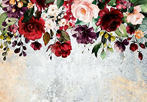 Fototapete Blumen Pfingstrose Romantisch Rosen Wohnzimmer Schlafzimmer Wandtapete Vlies Tapete Latexdruck UV-Beständig Geruchsfrei Hohe Auflösung Montagefertig (13890, V10 (368x280 cm) 4 Bahnen) von WallArena