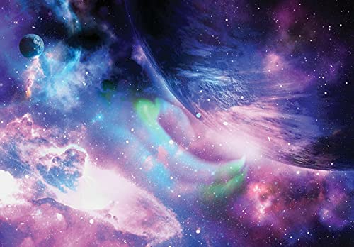 Fototapete Kosmos Kinderzimmer Galaxy Galaxie Weltall Vlies Tapete Latexdruck UV-Beständig Geruchsfrei Hohe Auflösung Montagefertig (13867, VEXL (208x146 cm) 2 Bahnen) von WallArena