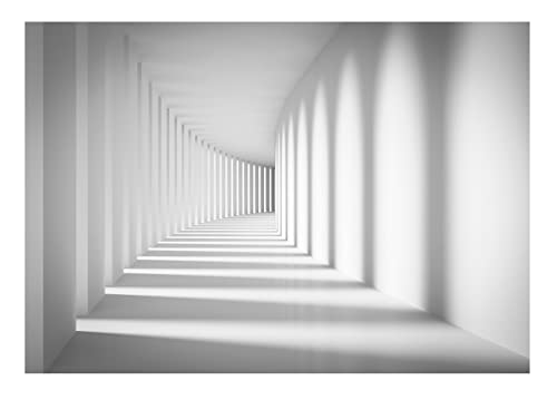Fototapete Tunnel 3D EFFEKT Moderne Illusion Schlafzimmer Wohnzimmer Wandtapete Vlies Tapete Latexdruck UV-Beständig Geruchsfrei Hohe Auflösung Montagefertig (14143, VEXXXL (416x254 cm) 4 Bahnen) von WallArena