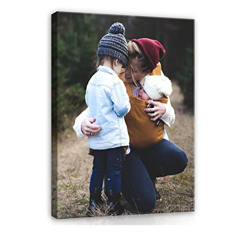 WallArena Ihr Eigenes Foto auf Leinwand Hochformat 60x40 cm - Leinwandbild PREMIUM CANVAS Fotobild Wandbild mit Wunschmotiv Bild auf Leinwand Personalisierte Leinwandbilder als Geschenk Kunstdruck von WallArena