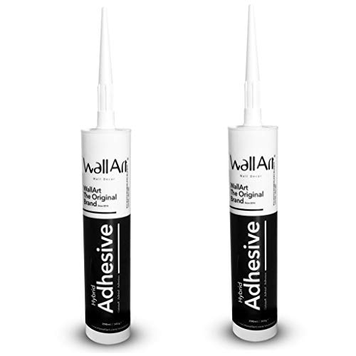 WallArt 2x Hybridklebstoff für 3D Wandpaneele Hybrid Klebstoff Dichtstoff Montagekleber Montageklebstoff Polymer Kleber Kartusche Universal von WallArt