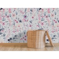 Blumentapete | Schälen Und Aufkleben Frühlings Blumen Wallpaper Coole Wandbild Boho Tapete von WallArtLA