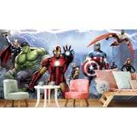 Superhelden-Tapete - Abnehmbar Abziehen Und Aufkleben, Tapete Selbstklebend Iron Man Hulk Marvel-Tapete Kinderzimmer-Tapete Wanddekoration von WallArtLA