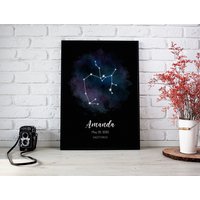 Schütze Sternzeichen Poster Aquarell, Druck Poster, Neues Baby Geschenk, Sternzeichen, Personalisiertes Geburtstagsgeschenk, Astrologie von WallArtMap