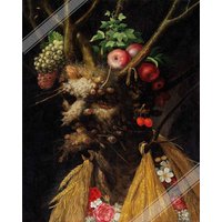 Vier Jahreszeiten in Einem Kopf Poster - Giuseppe Arcimboldo Druck Uk, Eu Usa Inlandsversand von WallArtPrints4uUSA