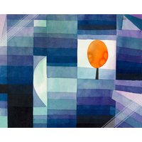 Vorbote Des Herbstes Poster, Kunstdruck, Paul Klee von WallArtPrints4uUSA