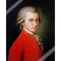 Mozart Poster, Komponisten Des 18.jahrhunderts, Vintage Portrait Print - Wolfgang Amadeus Uk, Eu Usa Inlandsversand von WallArtPrints4uUSA