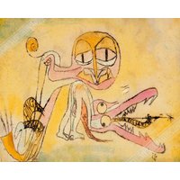 The Hypocrites Poster, Abstrakter Kunstdruck, Paul Klee, Die Druck Uk, Eu Usa Inland von WallArtPrints4uUSA