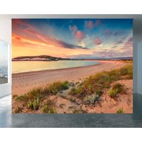 Beach Wall Art Large - Schälen Und Aufkleben Tapete, Sunset Wallpaper, Schlafzimmer Wandbild, Abnehmbare Home Tapete von WallArtsOnline