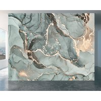 Marmormuster-Tapete - Peel & Stick-Schlafzimmerdesign, Luxuriöse Marmorwandästhetik, Einfaches Dekor Und Abnehmbare Wandverkleidung von WallArtsOnline