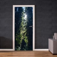 Türaufkleber - Wald Aufkleber Vinyl Türfolie Natur Druck von WallArtsOnline