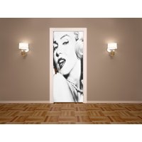 Türdeko Haustür Dekor Vinyl Wrap Türaufkleber Natur Tür Wandbilder Peel & Stick Marilyn Monroe von WallArtsOnline