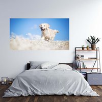 Wandtattoo Happy Labrador Retriever Theme Poster Selbstklebend Kunst Aufkleber von WallArtsOnline