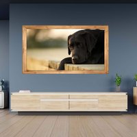 Wandtattoo Schokolade Labrador Retriever Theme Frame Selbstklebend Kunst Aufkleber von WallArtsOnline