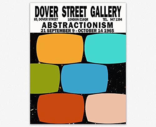 Abstract Exhibition Poster London Art Gallery Exhibition Print Wall Art (70cm x 100cm) von WallBUddy