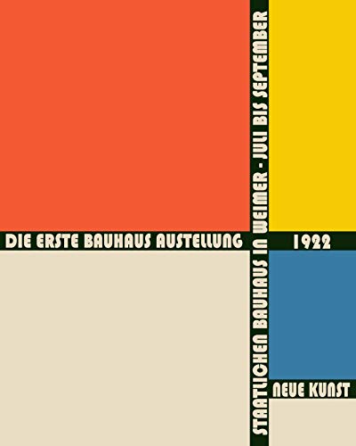 WallBUddy Bauhaus Exhibition Poster 1922 Bauhaus Art (70cm x 100cm) von WallBUddy