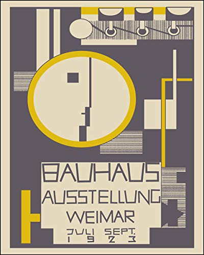 Bauhaus Poster from 1923 Bauhaus Wall Decor Berlin Poster (50cm x 70cm) von WallBUddy