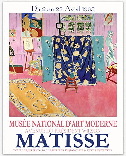 Matisse Wall Art Exhibition – Ästhetische Raumdekoration Poster & Drucke, Henri Matisse Raumaccessoires & Wanddruck Minimalistische Wandkunst Wohnungsdekoration Wohnkultur (84cm x 118.9cm (A0)) von WallBUddy
