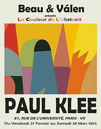 Paul Klee Poster Paul Klee Museum Exhibition Wall Art 1953 (84cm x 118.9cm (A0)) von WallBUddy