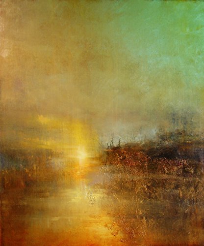 Sunset at Turner's Cove von William Turner modernes Gemälde abstraktes Gemälde Ölgemälde bildende Kunst Reproduktion Sonnenuntergang Gemälde Sonnenuntergang Kunstwerk (61 x 91cm) von WallBUddy