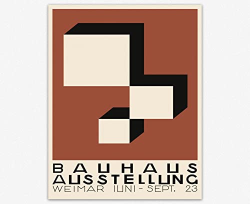 WallBUddy Bauhaus Exhibition Poster 1923 Bauhaus Print Bauhaus Decor (20cm x 25cm inch Print) von WallBUddy