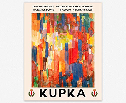 WallBUddy Kupka Exhibition Poster Frank Kupka Art Abstract Exhibition Art (61cm x 91cm) von WallBUddy