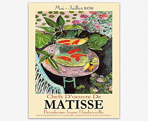 WallBUddy Matisse Museum Print Matisse Poster Matisse Print French Exhibition Poster (41.9cm x 59.4cm (A2)) von WallBUddy