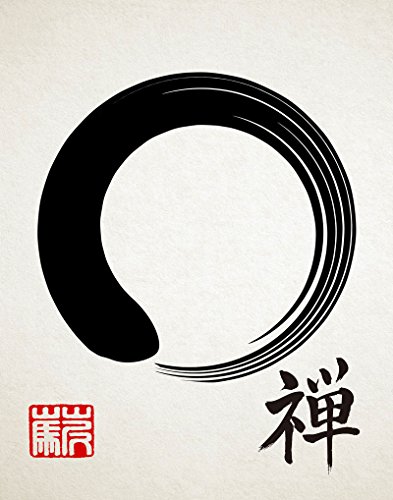 Zen Poster Zen Dekor Enso Poster Wabi Sabi Dekor Meditation Poster Yoga Studio Dekor Zen Wandkunst buddhistische Poster Meditation Wand-Kunst Japan (10x15cm) von WallBUddy