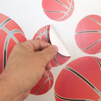 Basketball Wandaufkleber, 22 Stück, Wandsticker, Wandtattoos, 0604, Nur Für Glatte Wände von WallDecalStudioscom