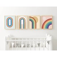 Regenbogen Drucke, Kinderzimmer Wandkunst, Niedliche Kunstdrucke, Np#55 von WallFunk