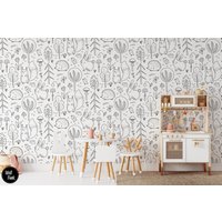 Wald Kinderzimmer Tapete, Abnehmbare Wand Wandbild Tapete Hase Dekor N #498 von WallFunk
