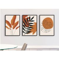 Florale Kunstdrucke, Florale Abstrakte Wandkunstdrucke, Drucke, Moderne Kunstdruck, Retro Druck, Wandkunst, Fp#55 von WallFunkPrints