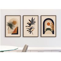 Florale Kunstdrucke, Florale Abstrakte Wandkunstdrucke, Drucke, Moderne Kunstdruck, Retro Druck, Wandkunst, Fp #59 von WallFunkPrints