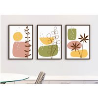 Florale Kunstdrucke, Florale Abstrakte Wandkunstdrucke, Drucke, Moderne Kunstdruck, Retro Druck, Wandkunst, Fp#68 von WallFunkPrints