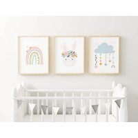 Kinderzimmer Kunstdrucke, Wanddrucke, Kinderzimmer Drucke, Wandkunst, Regenbogen Dream Big Np#44 von WallFunkPrints