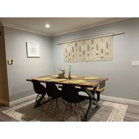 Großer Makramee Wandbehang, Esszimmer Wandbild, Boho Wohndekor, Schlafzimmer Wandteppich von WallKnot