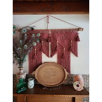 Makramee Kopfteil, Boho Wandbehang, Gewebter Wandteppich Makramee Kopfteil, Boho Wandbehang, Gewebter Wandteppich von WallKnot