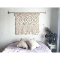 Makramee Kopfteil, Boho Wandbehang, Wandteppich Für Schlafzimmer von WallKnot