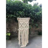Makramee Stuhl Kleiderbügel Set Boho Hochzeitsdeko, Wandbehang von WallKnot