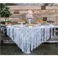 Makramee Tischdecke Rustikaler Hochzeitstischläufer Makramee Tischdecke Rustikaler Hochzeitstischläufer von WallKnot
