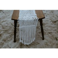 Makramee Tischläufer, Neutral Wohn Dekor, Essen Dekorationen von WallKnot