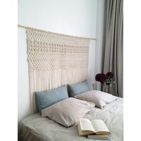 Makramee Wandbehang, Hochzeit Kulisse, Boho Vorhänge, Wohnkultur Schlafzimmer Kopfteil von WallKnot