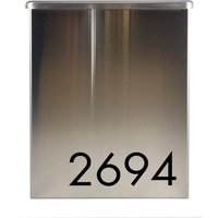 2Er-Set Benutzerdefinierte Mailbox-Edelstahl-Wandhalterung Mit Personalisierten Zahlen 2Er-Set Benutzerdefinierte Mailbox-Edelstahl-Wandhalterung Mit Personalisierten Zahlen von WallMountMailboxShop