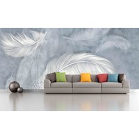 Abstrakte Tapete Abnehmbare Strukturierte Stoff Vinyl Abstrakt Schlafzimmer von WallMuralChic