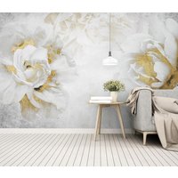 Florale Tapete Selbstklebende Peel & Stick Abnehmbare Wohnzimmer Schlafzimmer Selbst Afhesive Wandbild von WallMuralChic