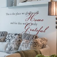 Haus Dankbar Wand Zitate Familie Zimmer Vinyl Aufkleber Kunst - 087 Haus Dankbar Wand Zitate Familie Zimmer Vinyl Aufkleber Kunst - 087 von WallPlaza