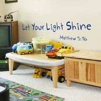 Let Your Light Shine Wandtattoo, Kinder- Oder Spielzimmer-Dekor-Vinyl-Wandschriftzug - Kinderzimmer- Und Kinderwandaufkleber Matthaeus 516-052 Let Your Light Shine Wandtattoo, Kinder- Oder Spielzimmer-Dekor-Vinyl-Wandschriftzug - Kinderzimmer- Und Kinderwandaufkleber Matthaeus 516-052 von WallPlaza